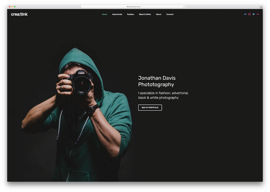website templates for photography