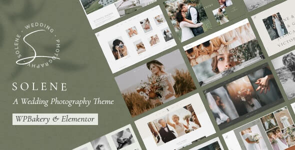 wedding photography website template